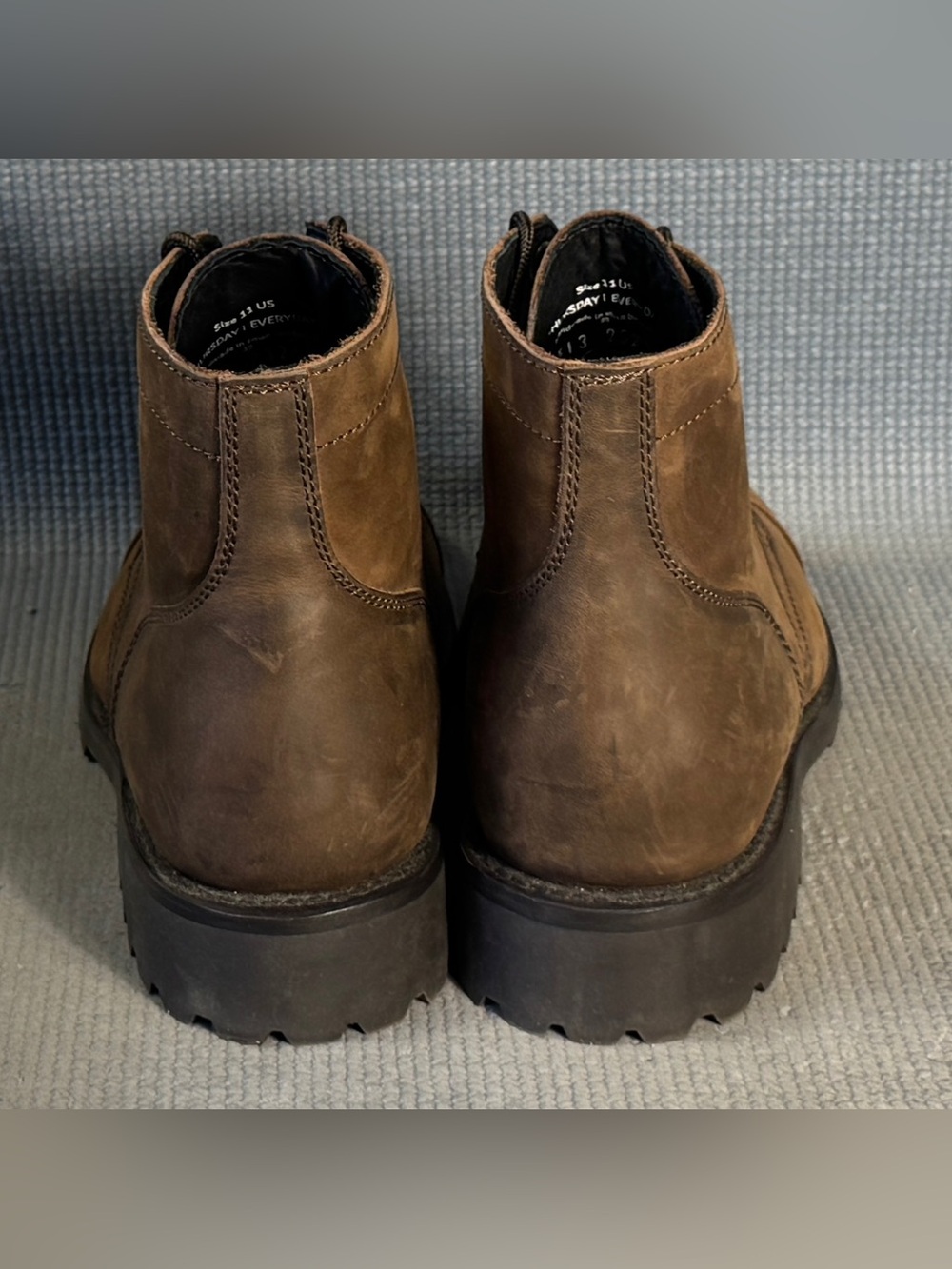 Thursday Boot Co Men’s Captain Everyday Brown Handcrafted Leather Boots Size 11 - Picture 7 of 9